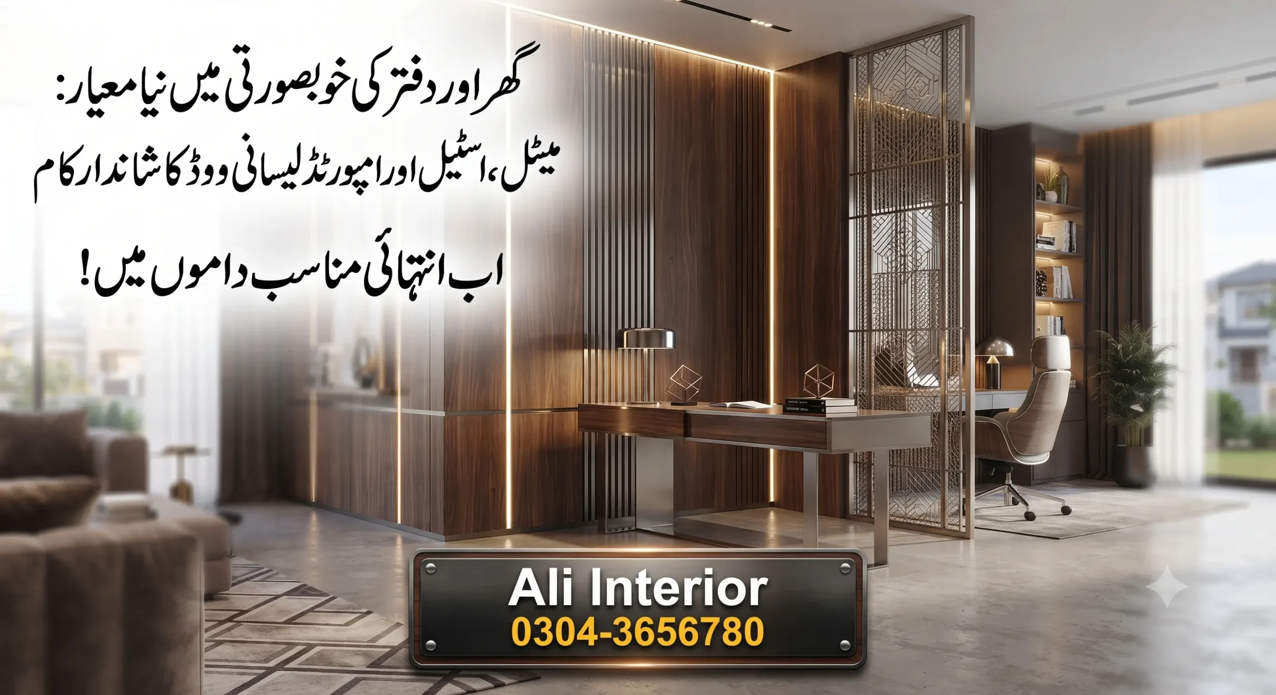 Expert metal, steel, and imported lasani wood working services by professionals located near Iqra University Road Manzoor Colony Karachi, featured on Sasta Bol