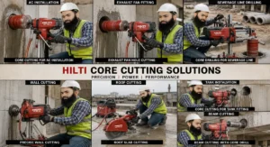 Professional core drilling and wall cutting work for home construction