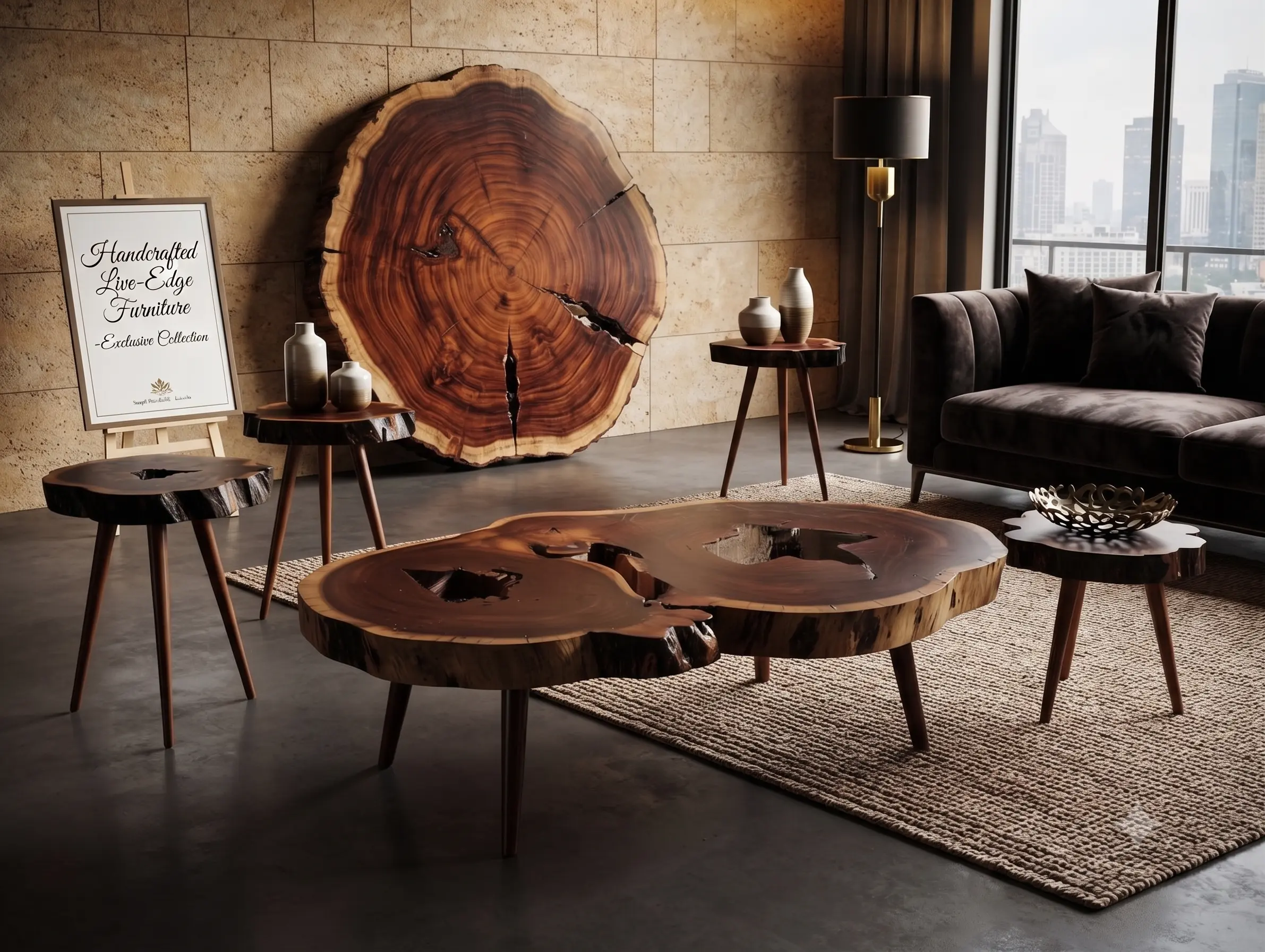 Customized natural wood furniture and table making services by Saeed Wood Craft Furniture Mart located near Byco Pump Manzoor Colony Karachi, featured on Sasta Bol