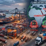 Middle east war tension impacting global cargo and product delivery supply chains