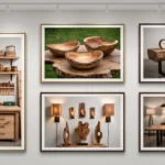 Handmade unique wooden decor items for home and office decoration