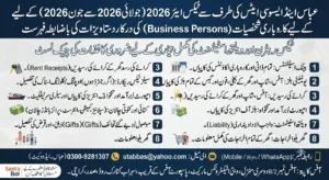 Complete required documents checklist for Income Tax Return and Wealth Statement Tax Year 2026 for business persons by Abbas Associates, Saddar Karachi, featured on Sasta Bol