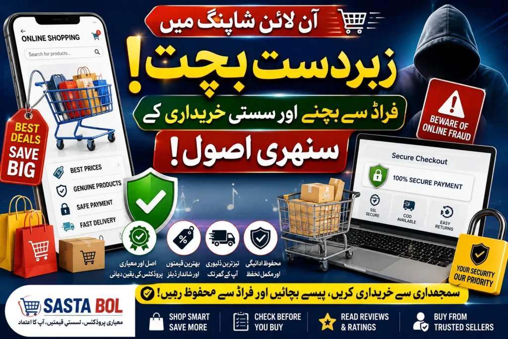 Safe online shopping and discount guide in Pakistan by SastaBol